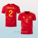 Camiseta Primera Espana Jugador Carvajal 2024
