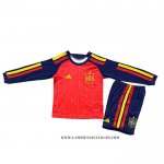 Camiseta Primera Espana Nino 2026 Manga Larga