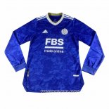 Camiseta Primera Leicester City 21-22 Manga Larga