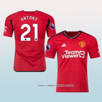 Camiseta Primera Manchester United Jugador Antony 23-24