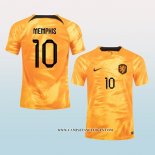 Camiseta Primera Paises Bajos Jugador Memphis 2022