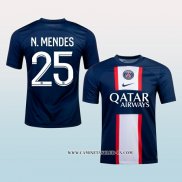 Camiseta Primera Paris Saint-Germain Jugador N.Mendes 22-23