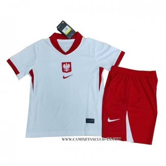 Camiseta Primera Polonia Nino 2024