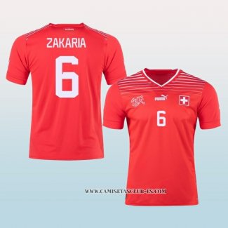 Camiseta Primera Suiza Jugador Zakaria 2022