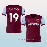 Camiseta Primera West Ham Jugador Alvarez 23-24