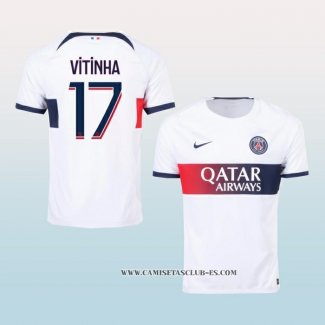 Camiseta Segunda Paris Saint-Germain Jugador Vitinha 23-24