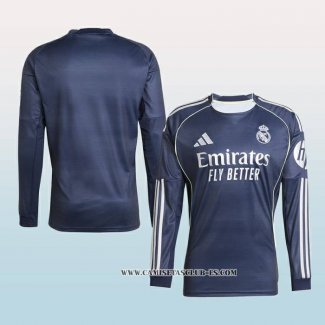 Camiseta Segunda Real Madrid 25-26 Manga Larga