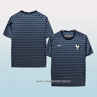 Camiseta de Entrenamiento Francia 2022 Azul Oscuro