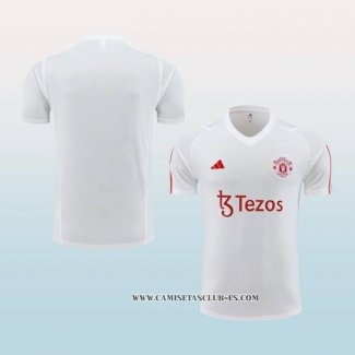 Camiseta de Entrenamiento Manchester United 23-24 Blanco