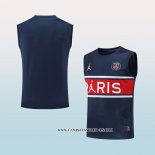 Camiseta de Entrenamiento Paris Saint-Germain 22-23 Sin Mangas Azul y Rojo