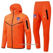 Chandal con Capucha del Atletico Madrid 22-23 Naranja