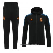 Chandal con Capucha del Real Madrid 21-22 Negro