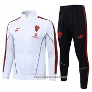 Chandal de Chaqueta del AC Milan Nino 25-26 Blanco