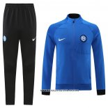 Chandal de Chaqueta del Inter Milan 22-23 Azul