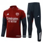 Chandal de Sudadera del Arsenal Nino 25-26 Rojo