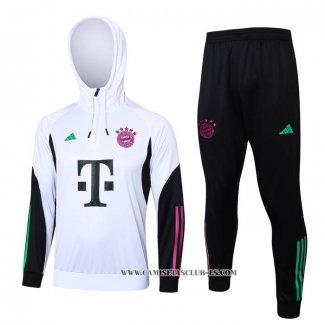 Chandal de Sudadera del Bayern Munich Nino 23-24 Blanco