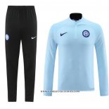 Chandal de Sudadera del Inter Milan 23-24 Azul Claro