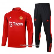 Chandal de Sudadera del Manchester United 23-24 Rojo