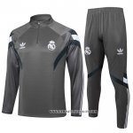 Chandal de Sudadera del Real Madrid 24-25 Gris