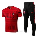 Chandal del AC Milan 22-23 Manga Corta Rojo