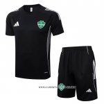 Chandal del Al-Ahli Saudi 25-26 Manga Corta Negro - Pantalon Corto