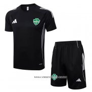 Chandal del Al-Ahli Saudi 25-26 Manga Corta Negro - Pantalon Corto