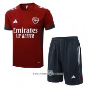 Chandal del Arsenal 25-26 Manga Corta Rojo - Pantalon Corto