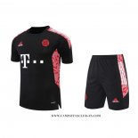 Chandal del Bayern Munich 22-23 Manga Corta Negro - Pantalon Corto