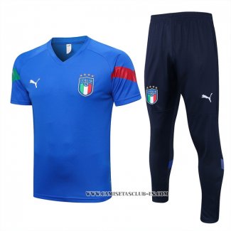 Chandal del Italia 22-23 Manga Corta Azul