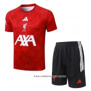 Chandal del Liverpool 26-27 Manga Corta Rojo - Pantalon Corto