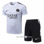 Chandal del Paris Saint-Germain 26-27 Manga Corta Blanco - Pantalon Corto