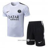 Chandal del Paris Saint-Germain 26-27 Manga Corta Blanco - Pantalon Corto