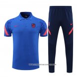 Conjunto Polo del Atletico Madrid 22-23 Azul