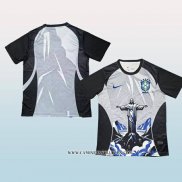 Tailandia Camiseta Brasil Jesus 2026 Negro Gris