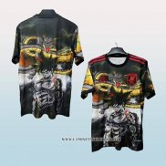 Tailandia Camiseta Japon Anime 25-26 Negro Rojo