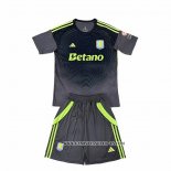 Camiseta Aston Villa Portero Nino 25-26 Negro