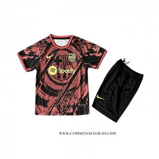 Camiseta Barcelona Special Nino 25-26 Rojo Negro