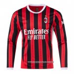 Camiseta Primera AC Milan 24-25 Manga Larga