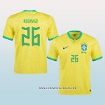 Camiseta Primera Brasil Jugador Rodrygo 2022