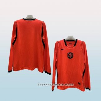 Camiseta Primera Paises Bajos 2026 Manga Larga