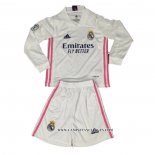 Camiseta Primera Real Madrid Nino 20-21 Manga Larga