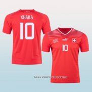 Camiseta Primera Suiza Jugador Xhaka 2022