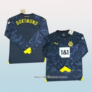 Camiseta Segunda Borussia Dortmund 23-24 Manga Larga