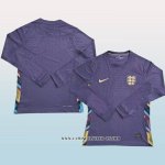 Camiseta Segunda Inglaterra 2024 Manga Larga