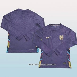 Camiseta Segunda Inglaterra 2024 Manga Larga