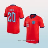 Camiseta Segunda Inglaterra Jugador Foden 2022