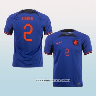 Camiseta Segunda Paises Bajos Jugador Timber 2022