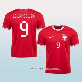 Camiseta Segunda Polonia Jugador Lewandowski 2022