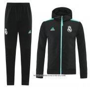 Chandal con Capucha del Real Madrid 21-22 Negro