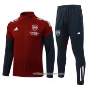 Chandal de Chaqueta del Arsenal Nino 25-26 Rojo Negro